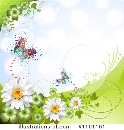Floral Background Clipart #1101161 by merlinul