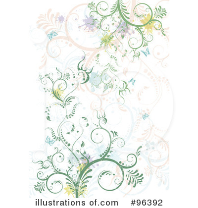 Floral Background Clipart #96392 by MilsiArt