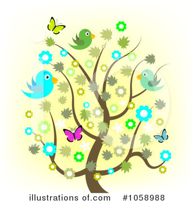 Royalty-Free (RF) Spring Time Clipart Illustration by vectorace - Stock Sample #1058988