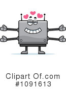 Square Robot Clipart #1091613 by Cory Thoman