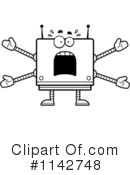 Square Robot Clipart #1142748 by Cory Thoman