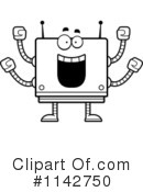Square Robot Clipart #1142750 by Cory Thoman