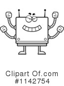 Square Robot Clipart #1142754 by Cory Thoman