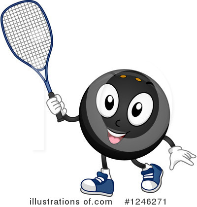 Royalty-Free (RF) Squash Ball Clipart Illustration by BNP Design Studio - Stock Sample #1246271