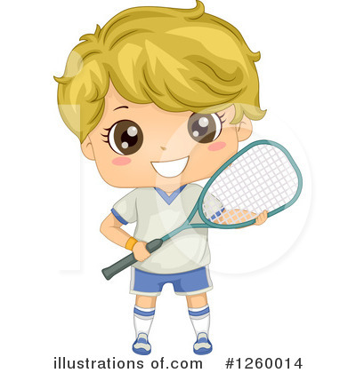 Royalty-Free (RF) Squash Player Clipart Illustration by BNP Design Studio - Stock Sample #1260014