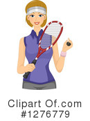Squash Player Clipart #1276779 by BNP Design Studio