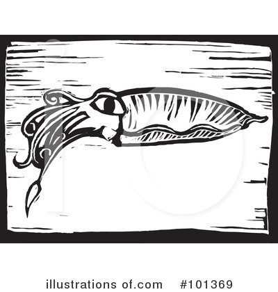 Royalty-Free (RF) Squid Clipart Illustration by xunantunich - Stock Sample #101369