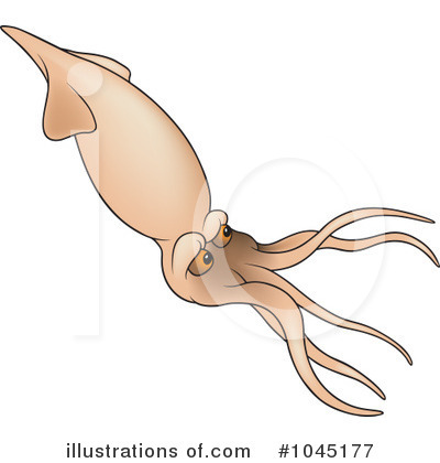 Royalty-Free (RF) Squid Clipart Illustration by dero - Stock Sample #1045177