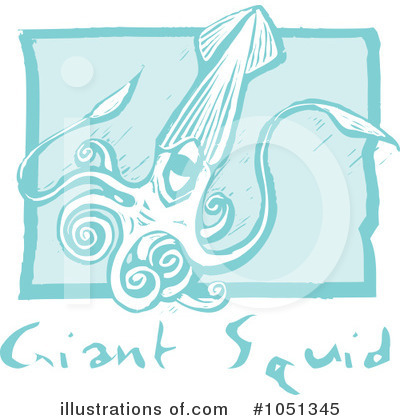 Royalty-Free (RF) Squid Clipart Illustration by xunantunich - Stock Sample #1051345