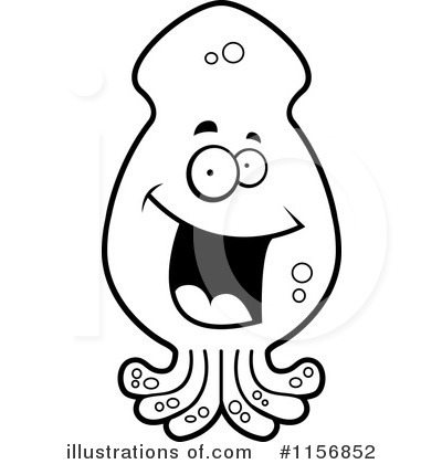 Royalty-Free (RF) Squid Clipart Illustration by Cory Thoman - Stock Sample #1156852