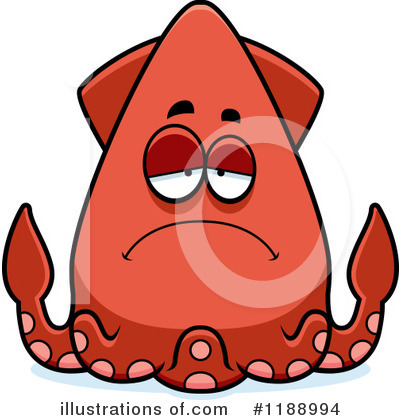 Royalty-Free (RF) Squid Clipart Illustration by Cory Thoman - Stock Sample #1188994