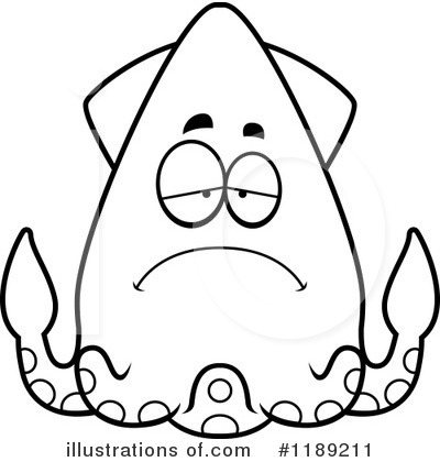 Royalty-Free (RF) Squid Clipart Illustration by Cory Thoman - Stock Sample #1189211