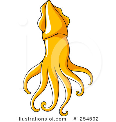 Royalty-Free (RF) Squid Clipart Illustration by Vector Tradition SM - Stock Sample #1254592