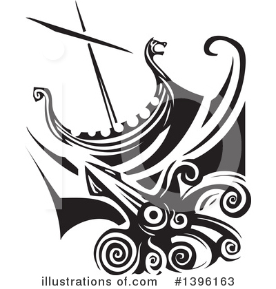 Viking Ship Clipart #1396163 by xunantunich