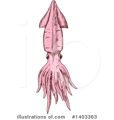 Royalty-Free (RF) Squid Clipart Illustration by Vector Tradition SM - Stock Sample #1403363