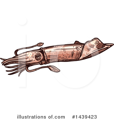Royalty-Free (RF) Squid Clipart Illustration by Vector Tradition SM - Stock Sample #1439423
