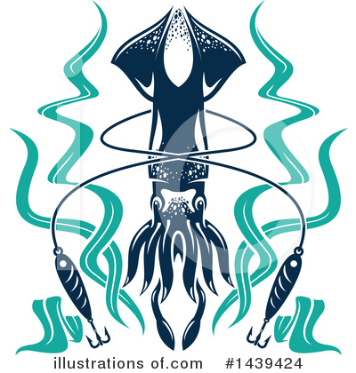 Royalty-Free (RF) Squid Clipart Illustration by Vector Tradition SM - Stock Sample #1439424