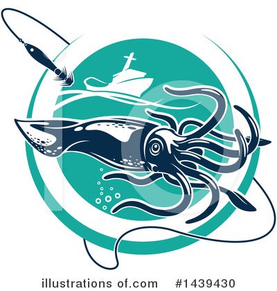 Royalty-Free (RF) Squid Clipart Illustration by Vector Tradition SM - Stock Sample #1439430
