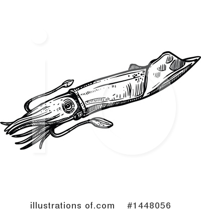 Royalty-Free (RF) Squid Clipart Illustration by Vector Tradition SM - Stock Sample #1448056
