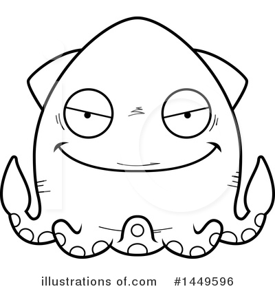 Royalty-Free (RF) Squid Clipart Illustration by Cory Thoman - Stock Sample #1449596