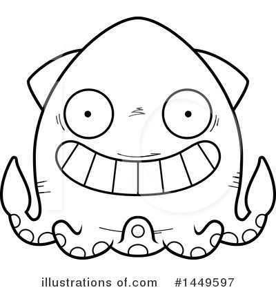 Royalty-Free (RF) Squid Clipart Illustration by Cory Thoman - Stock Sample #1449597