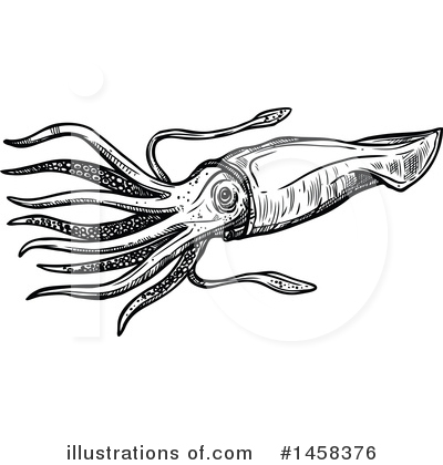 Royalty-Free (RF) Squid Clipart Illustration by Vector Tradition SM - Stock Sample #1458376