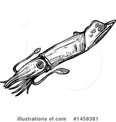 Royalty-Free (RF) Squid Clipart Illustration by Vector Tradition SM - Stock Sample #1458381