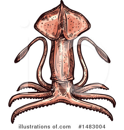 Royalty-Free (RF) Squid Clipart Illustration by Vector Tradition SM - Stock Sample #1483004