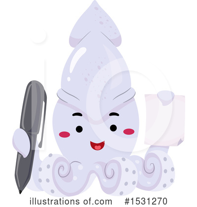 Squid Clipart #1531270 by BNP Design Studio