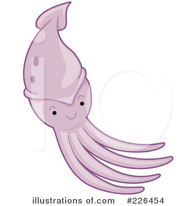 Royalty-Free (RF) Squid Clipart Illustration by BNP Design Studio - Stock Sample #226454