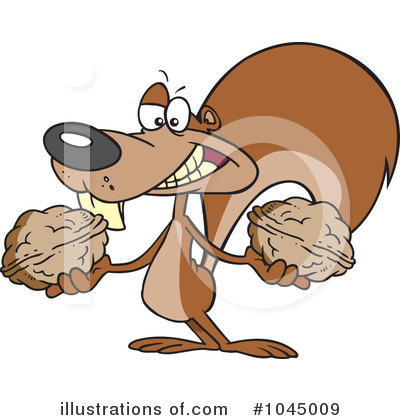 Squirrel Clipart #1045009 by toonaday