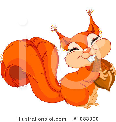 Royalty-Free (RF) Squirrel Clipart Illustration by Pushkin - Stock Sample #1083990