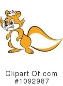 Squirrel Clipart #1092987 by Lal Perera