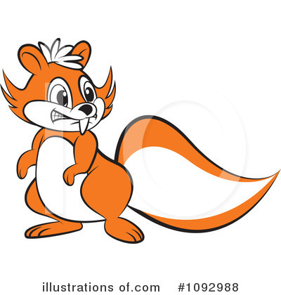 Squirrel Clipart #1092988 by Lal Perera
