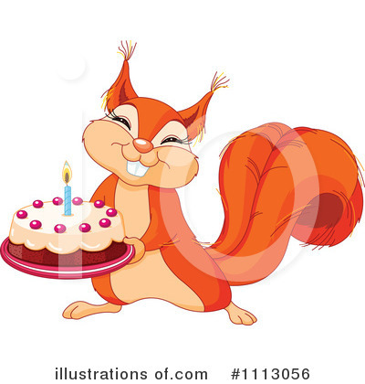 Royalty-Free (RF) Squirrel Clipart Illustration by Pushkin - Stock Sample #1113056
