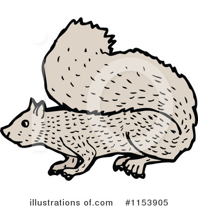 Royalty-Free (RF) Squirrel Clipart Illustration by lineartestpilot - Stock Sample #1153905