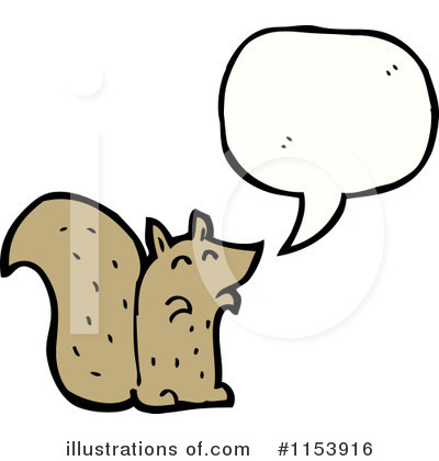 Royalty-Free (RF) Squirrel Clipart Illustration by lineartestpilot - Stock Sample #1153916