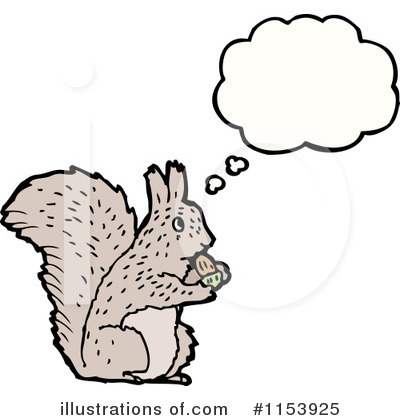 Royalty-Free (RF) Squirrel Clipart Illustration by lineartestpilot - Stock Sample #1153925