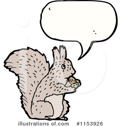 Royalty-Free (RF) Squirrel Clipart Illustration by lineartestpilot - Stock Sample #1153926