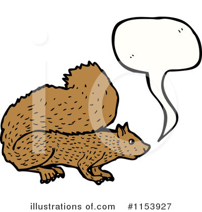 Royalty-Free (RF) Squirrel Clipart Illustration by lineartestpilot - Stock Sample #1153927