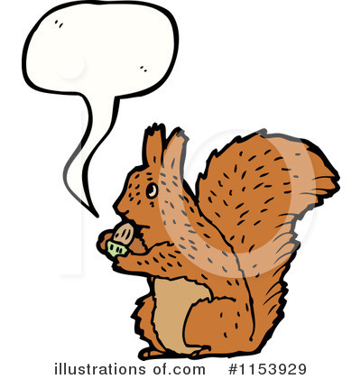 Royalty-Free (RF) Squirrel Clipart Illustration by lineartestpilot - Stock Sample #1153929
