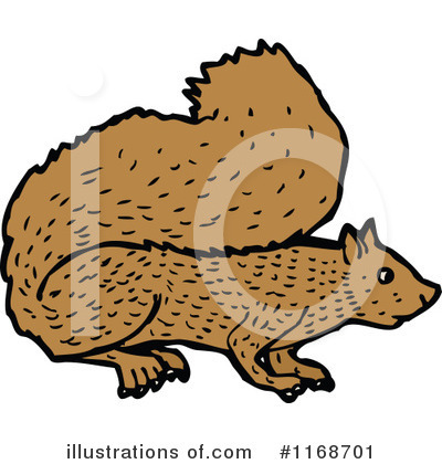 Royalty-Free (RF) Squirrel Clipart Illustration by lineartestpilot - Stock Sample #1168701