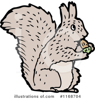 Royalty-Free (RF) Squirrel Clipart Illustration by lineartestpilot - Stock Sample #1168704