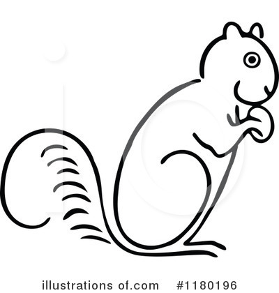 Royalty-Free (RF) Squirrel Clipart Illustration by Prawny Vintage - Stock Sample #1180196