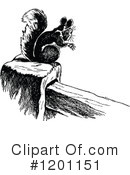 Squirrel Clipart #1201151 by Prawny Vintage