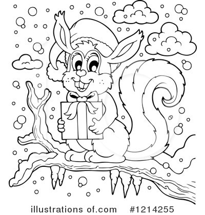 Royalty-Free (RF) Squirrel Clipart Illustration by visekart - Stock Sample #1214255