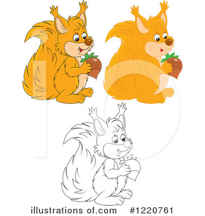 Royalty-Free (RF) Squirrel Clipart Illustration by Alex Bannykh - Stock Sample #1220761
