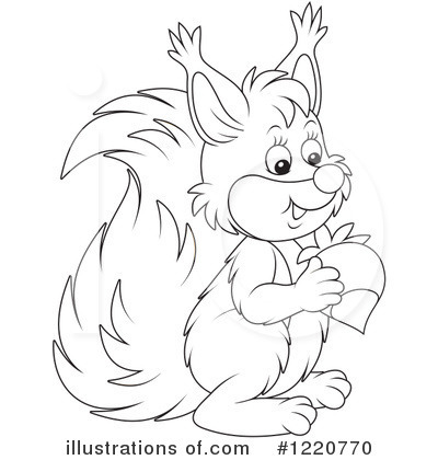Royalty-Free (RF) Squirrel Clipart Illustration by Alex Bannykh - Stock Sample #1220770