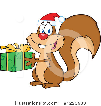 Royalty-Free (RF) Squirrel Clipart Illustration by Hit Toon - Stock Sample #1223933