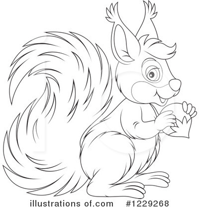Royalty-Free (RF) Squirrel Clipart Illustration by Alex Bannykh - Stock Sample #1229268